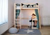 Un lit mezzanine avec bureau innovant pour les petits