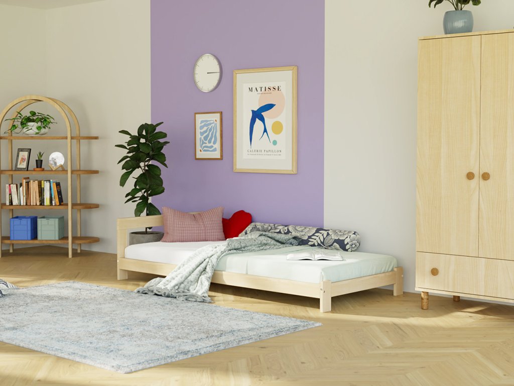 Simplesmente cama infantil com cabeceira