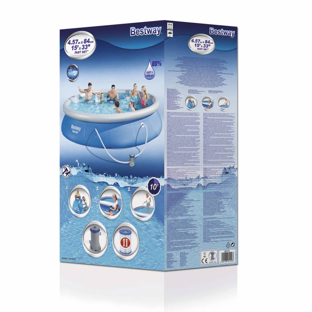 Bestway Fast Set Pool Set 457 x 84 cm 57313