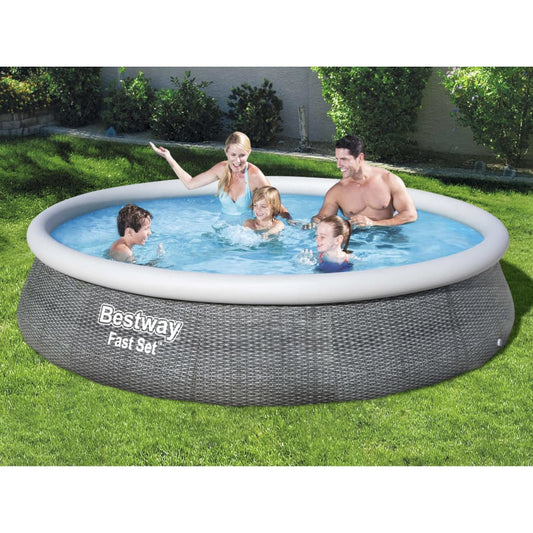 Bestway Fast Set Inflable Pool Juego con bomba 396x84 cm