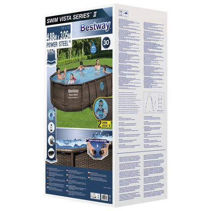 Bestway Power Steel swimming pool set 488x305x107 cm