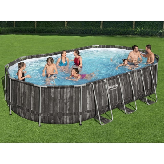 Bestway Oval Steel Oval Pool Set 488x305x107 cm