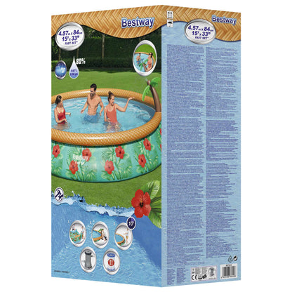 Juego de Bestway de Palas para paraíso de la piscina inflable 457x84 cm