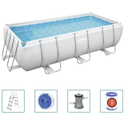 Bestway Power Steel Rectangular Natmwimming Pool 404x20100 cm