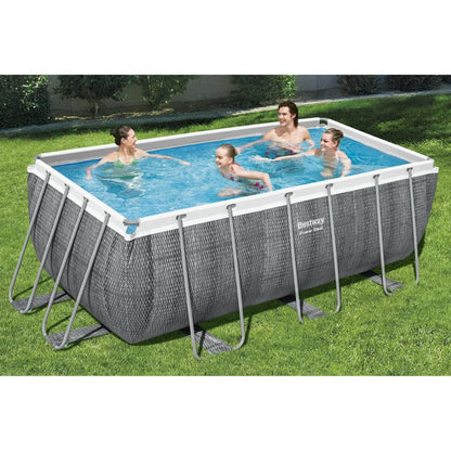 Bestway Power Steel Rectangular Nwimming Pool 412x201x122 cm