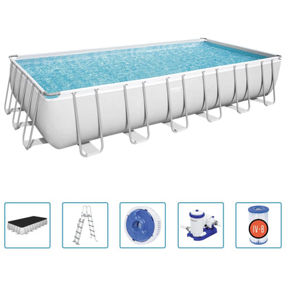 Bestway Power Steel Pool Steel Rectangular 732x366x132 cm