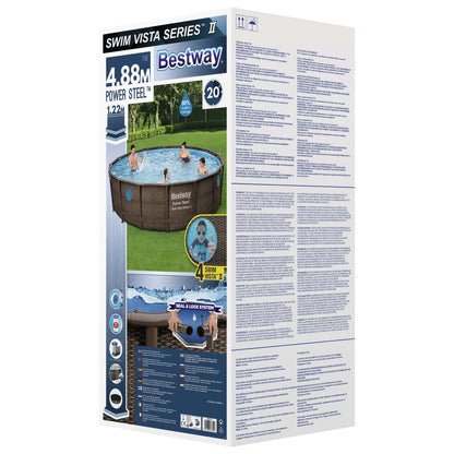 Bestway Power Steel swimming pool set 488x122 cm