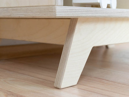 NABOKSY 2x3 wooden shelf with legs