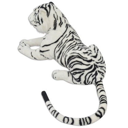 XXL White Plush Tiger