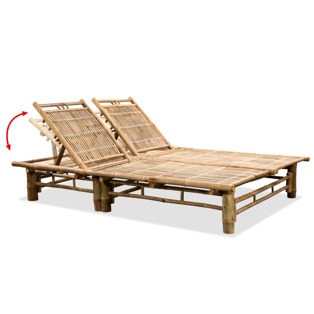 Chaise longue pour 2 personnes en Bambou BALI