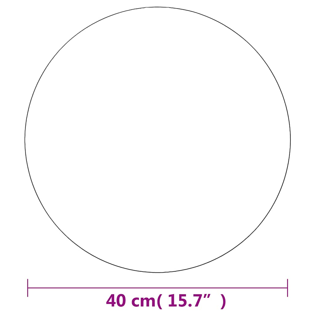 Espejo de pared 40 cm de vidrio redondo