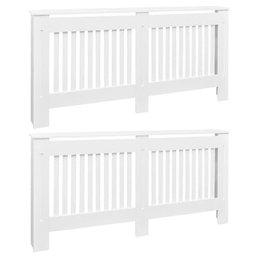 Radiator Cache 2 PCs White MDF 172 cm