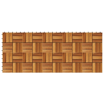 Azulejos de terraza 30x30 cm 10 pcs acacia