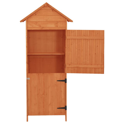 Armoire de rangement de jardin Marron 42,5x64x190 cm