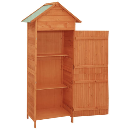 Armoire de rangement de jardin Marron 42,5x64x190 cm