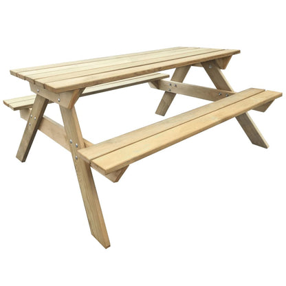 Mesa de picnic de madera