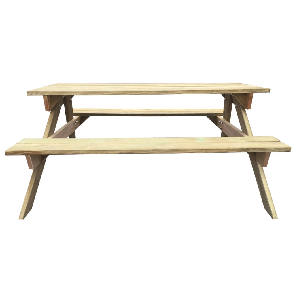 Mesa de picnic de madera