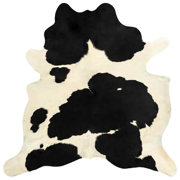 Carpet in real black and white cowhide 150 x 170 cm