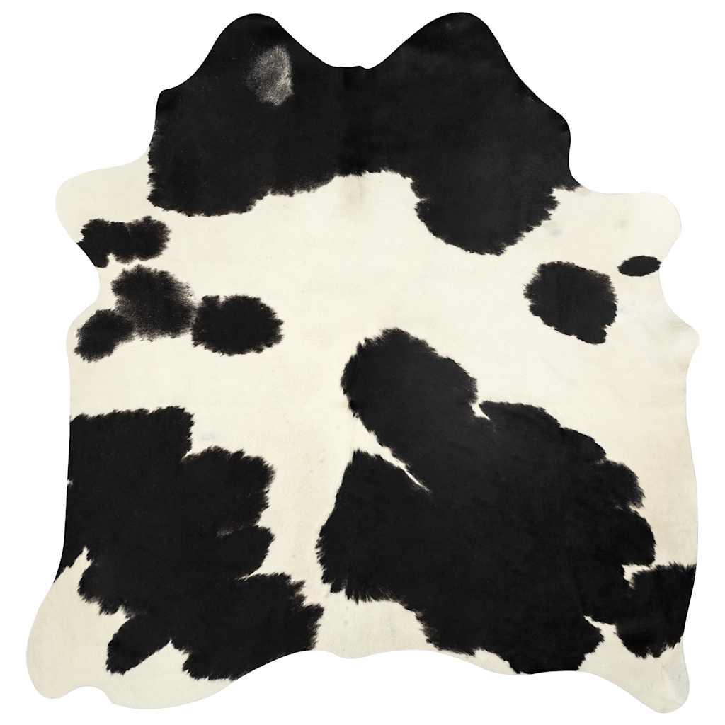 Carpet in real black and white cowhide 150 x 170 cm