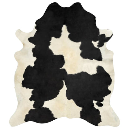 Carpet in real black and white cowhide 150 x 170 cm