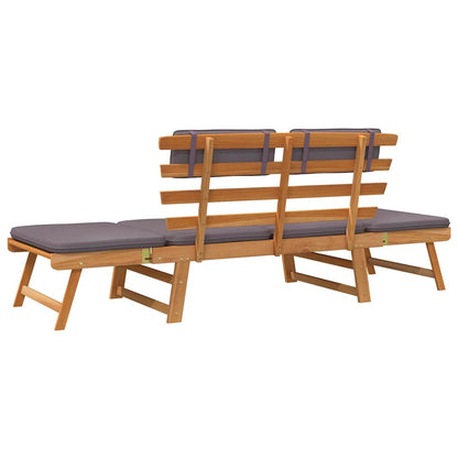 Sedia lunga con cuscino da 2 in 1 190 cm Acacia Transat Wood