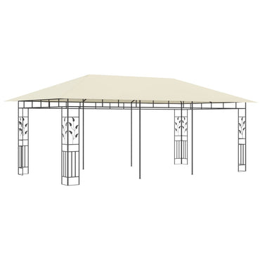 Pergola con 6x3x2,73 m Crema Mosquito Net