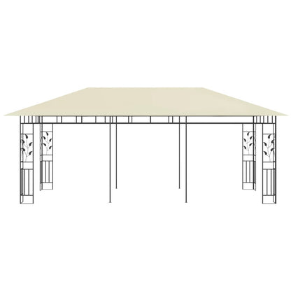 Pergola con 6x3x2,73 m Crema Mosquito Net