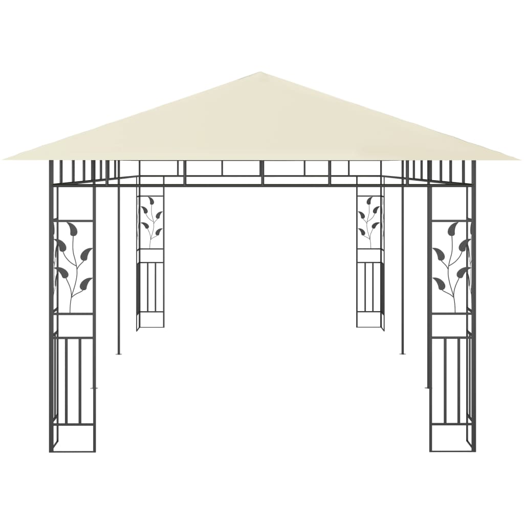 Pergola con 6x3x2,73 m Crema Mosquito Net