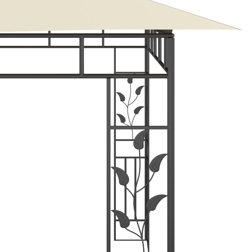 Pergola con 6x3x2,73 m Crema Mosquito Net