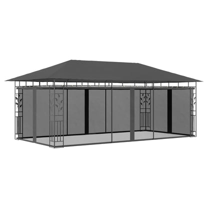 Pergola con zanzara netta 6x3x2,73 M Antracite