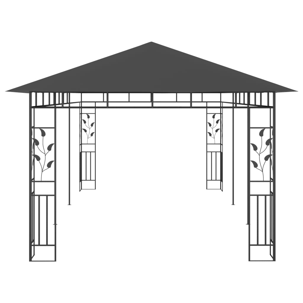 Pergola con zanzara netta 6x3x2,73 M Antracite