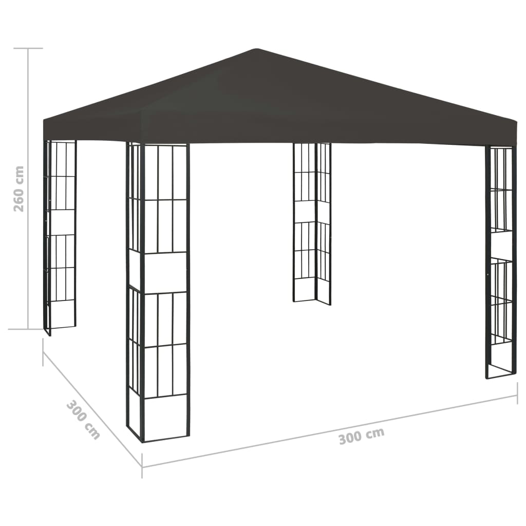 3x3 M Antracite Belvedere