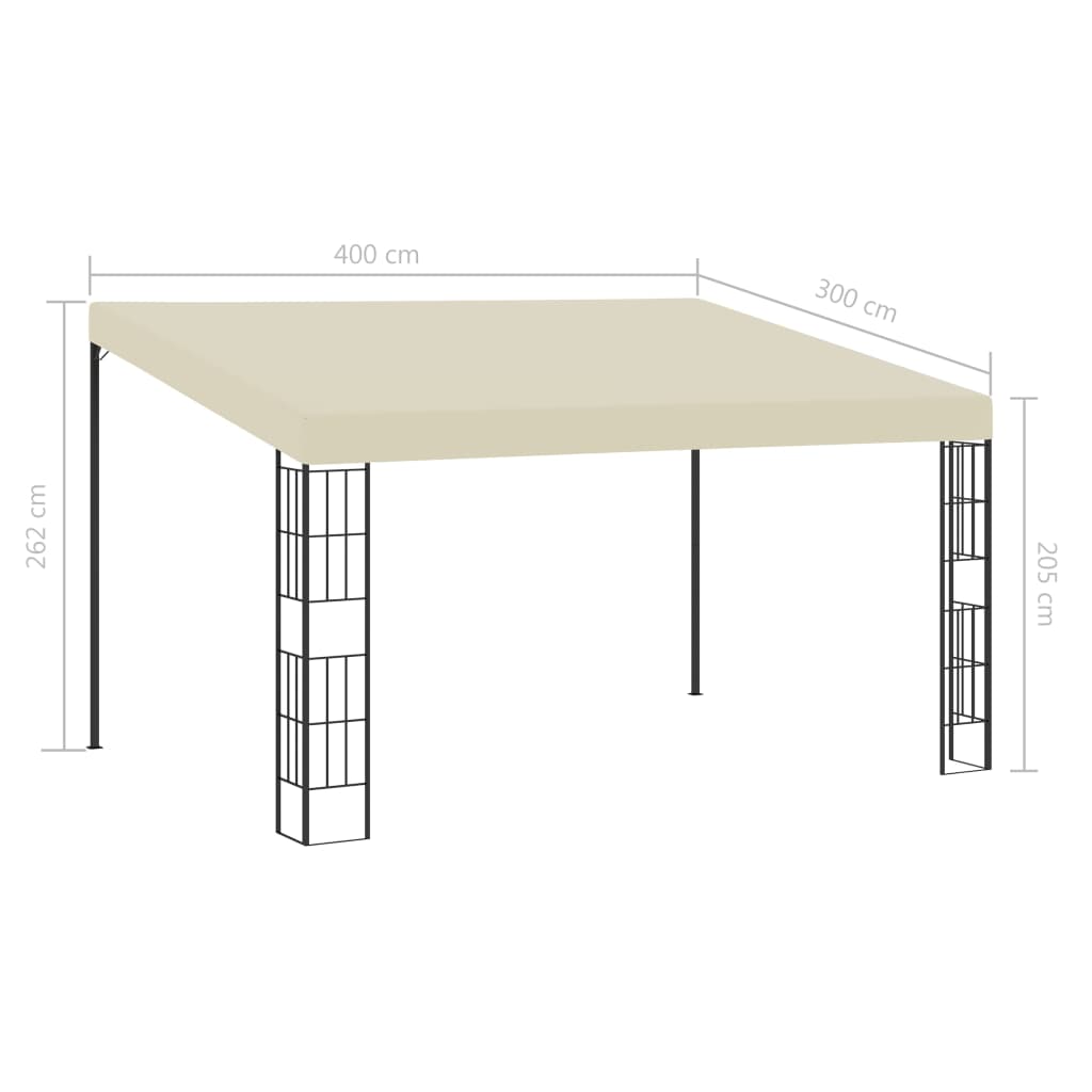 Creme de tecido de parede de 3x4 m