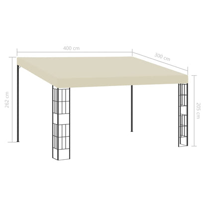 Creme de tecido de parede de 3x4 m