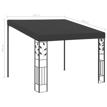 3x3x2.5 m Antracite Wall Assembly Belvedere