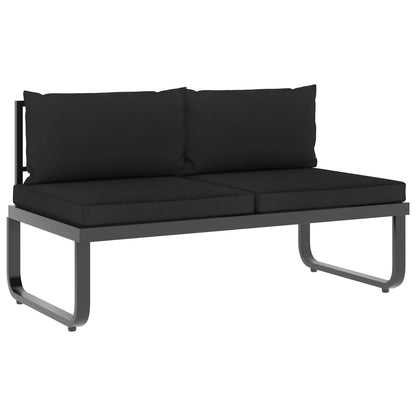 SOFA ANGOLA DEL GARDEN SEATER con cuscini in alluminio WPC