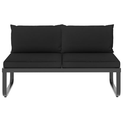 SOFA ANGOLA DEL GARDEN SEATER con cuscini in alluminio WPC