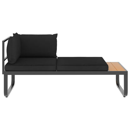 SOFA ANGOLA DEL GARDEN SEATER con cuscini in alluminio WPC