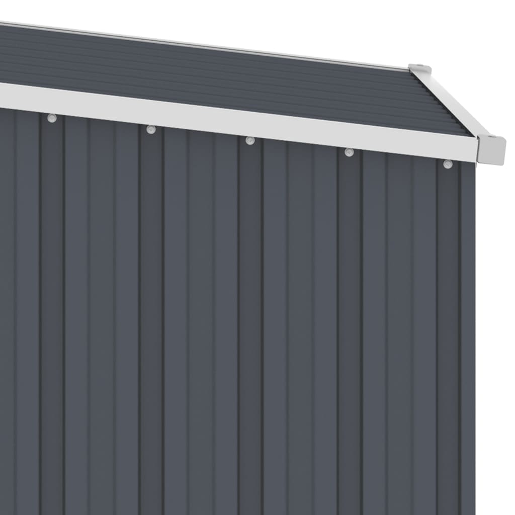 Antracite Garden Shed 87x98x159 cm de aço galvanizado