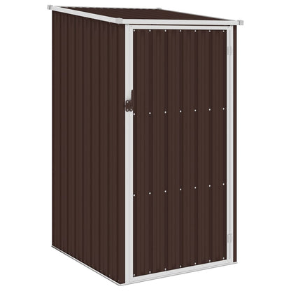 Marrron Garden Shed 87x98x159 cm Acciaio zincato