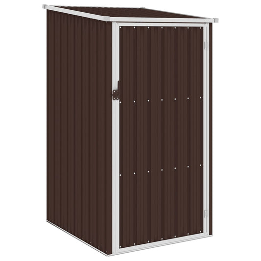 Marron Garden Shed 87x98x159 cm aço galvanizado