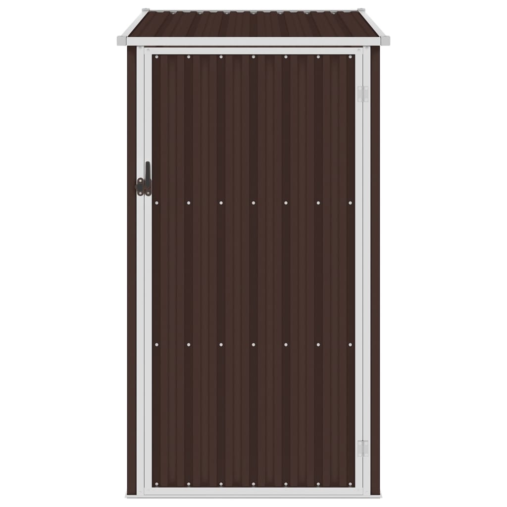 Marrron Garden Shed 87x98x159 cm Acciaio zincato