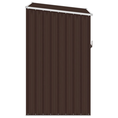 Marrron Garden Shed 87x98x159 cm Acciaio zincato