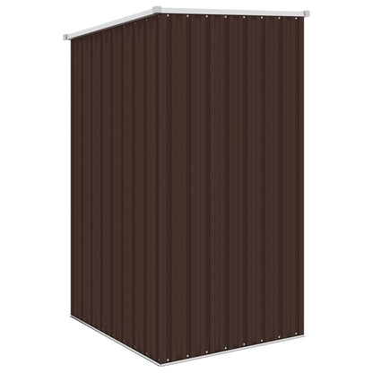 Marrron Garden Shed 87x98x159 cm Acciaio zincato