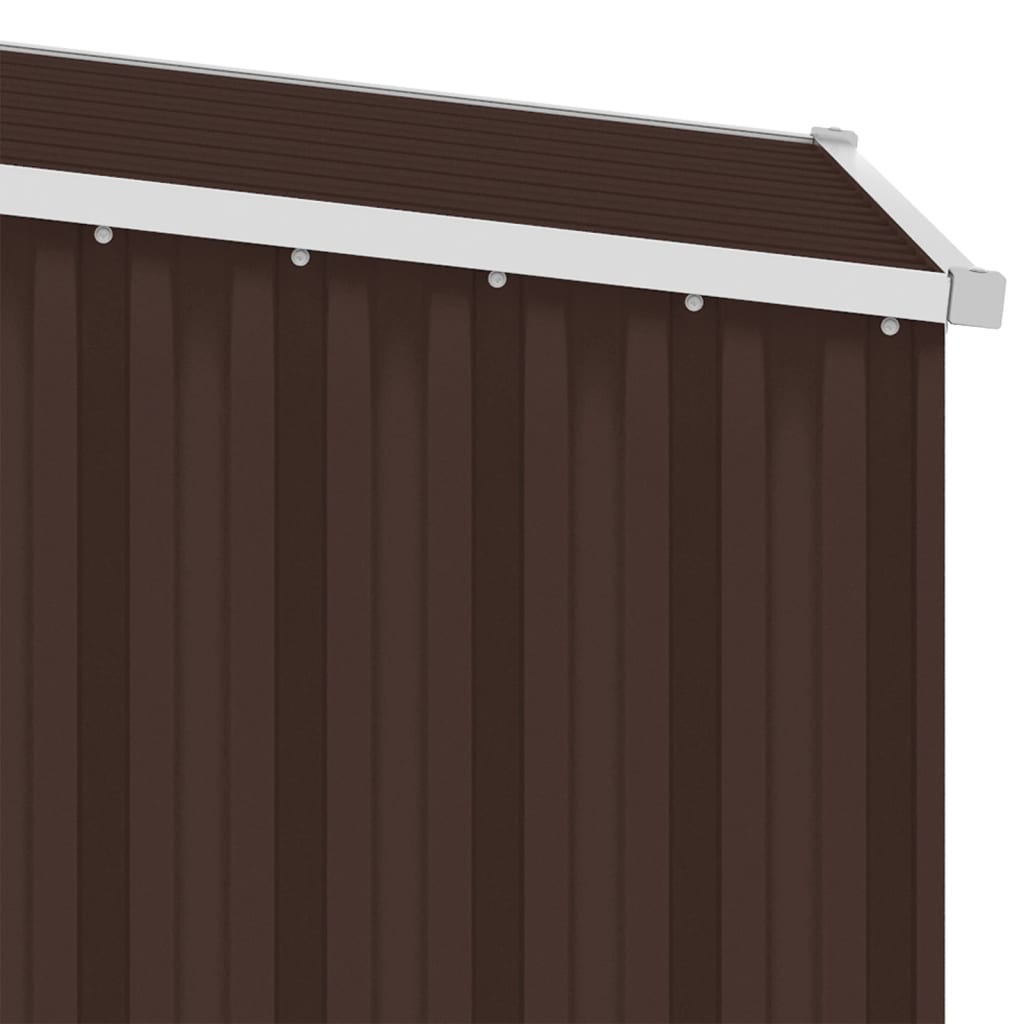 Marrron Garden Shed 87x98x159 cm Acciaio zincato