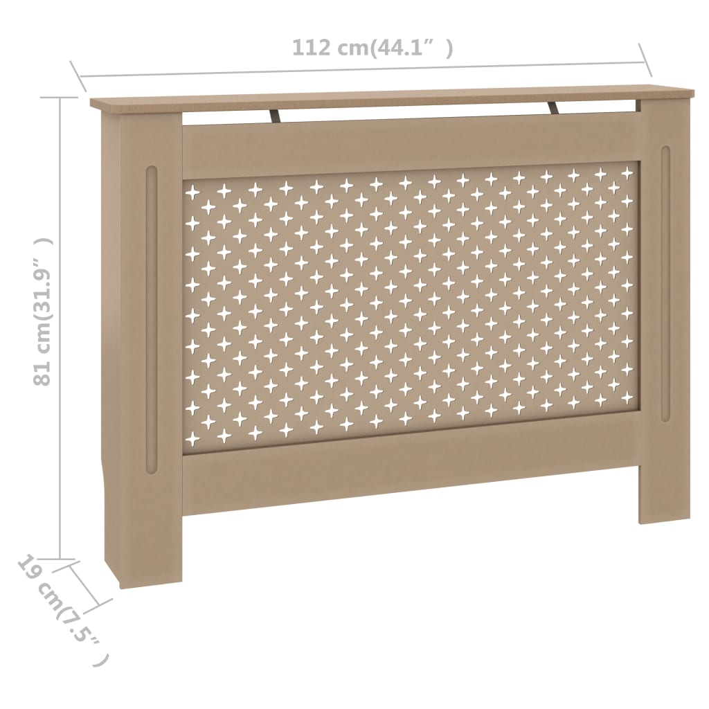 Kühler -Cache 112x19x81 cm MDF