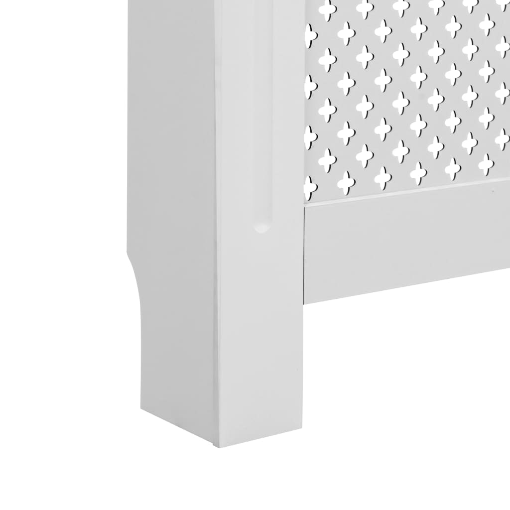 Cache-radiateurs 2 pcs Blanc 112x19x81,5 cm MDF