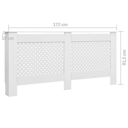 Radiador Cache 2 PCS White 152x19x81.5 cm MDF