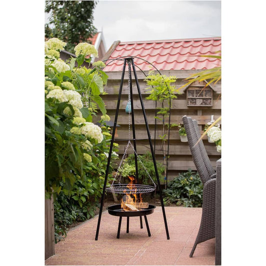 Garden barbecue redfire with tripods and fire bowl 50 cm black