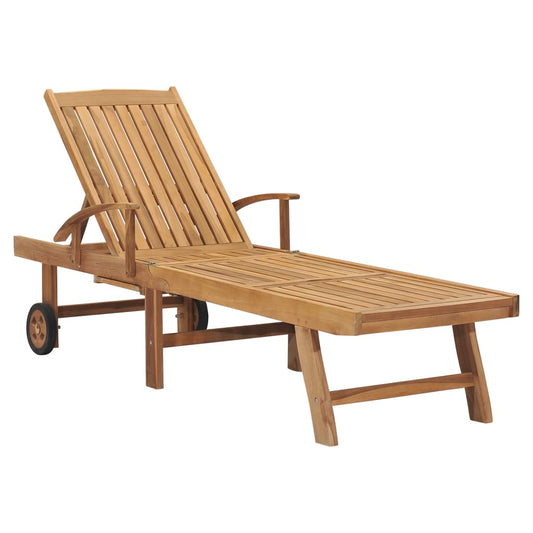 Chaise longue transat Bois de teck